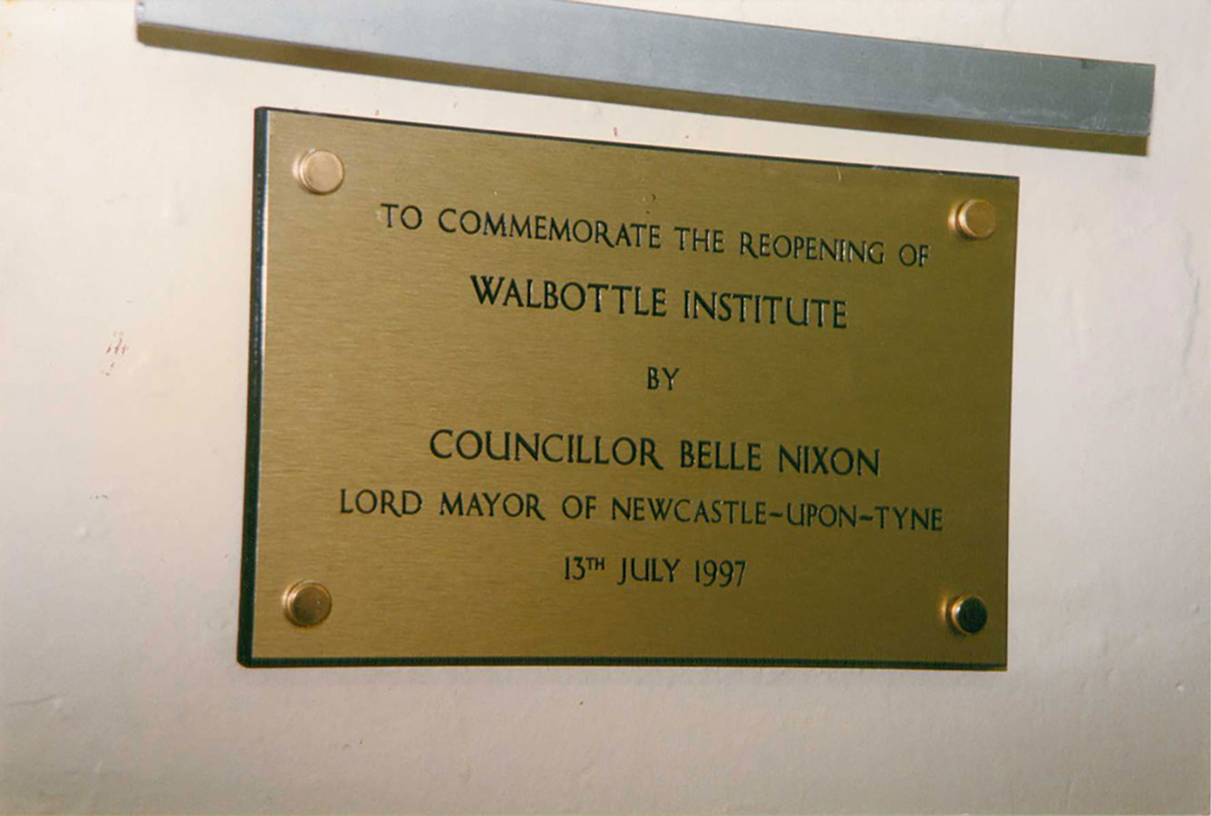 images of the repoening of Walbottle Village Institute in 1997