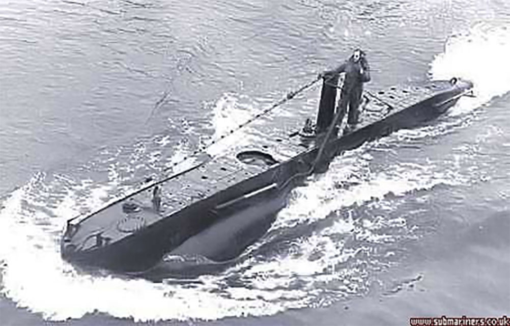 Photo of an X-5 midget submarine