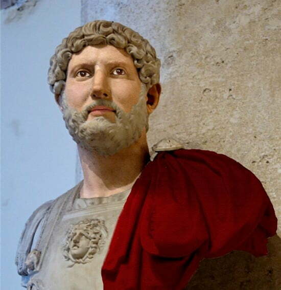 a statue of Emperor Hadrian