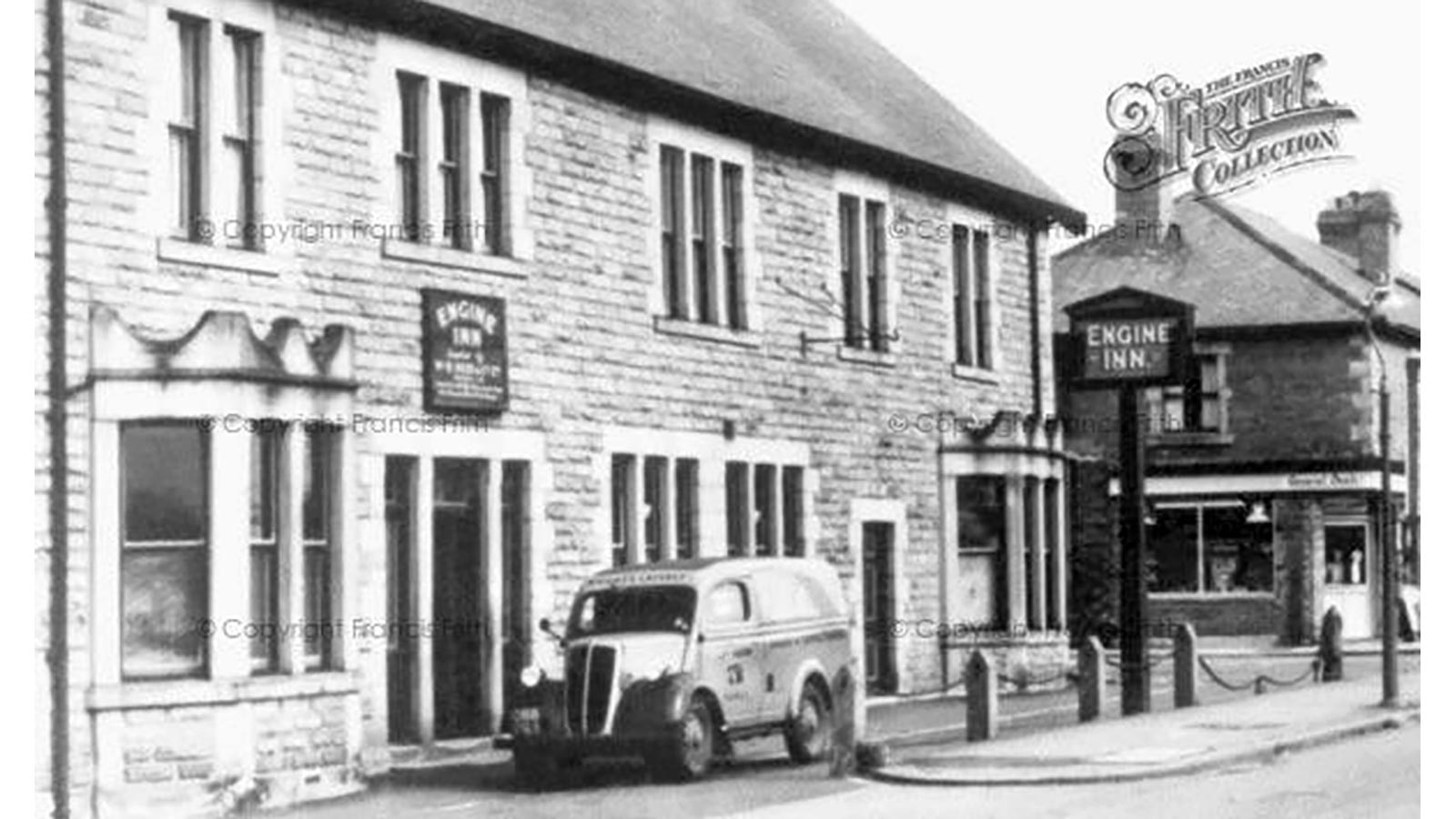 image of the Engine Inn © The Francis Frith Collection - 1955. The name is believed to have come from the stationery steam engine used here to haul waggons up the Walbottle incline.